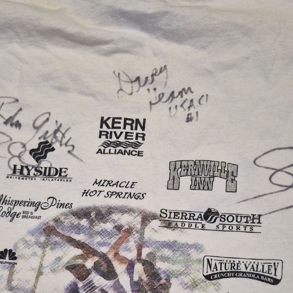 Vintage 2000 USA Whitewater Slalom Team Signed T-Shirt Olympic Kern River XL - Picture 13 of 15